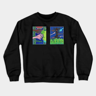 The Discontinuity Eagle and Grass Of Discontinuation Crewneck Sweatshirt